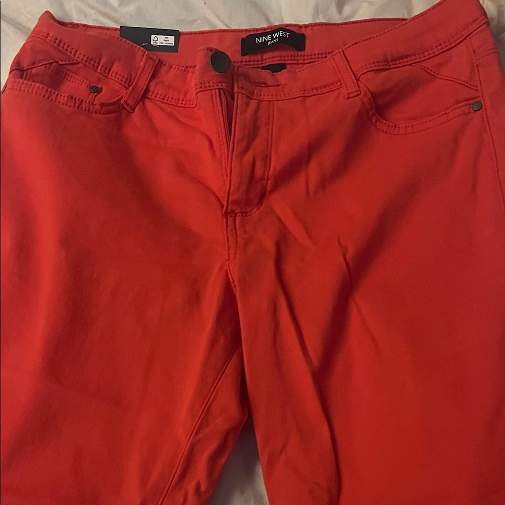 Nine West Orange Skinny Jeans